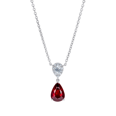 Burlington Ruby and Diamond Pendant