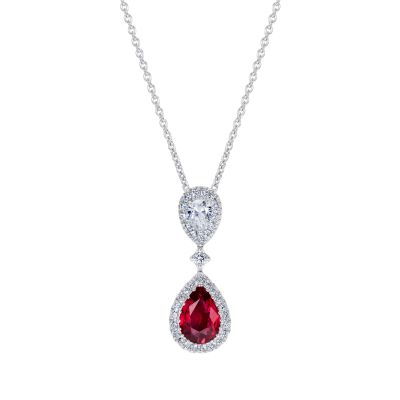 Ruby and Diamond Pendant