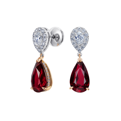 Burlington Ruby and Diamond Earrings 