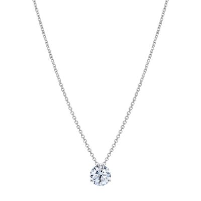 Solitaire Round Diamond Pendant