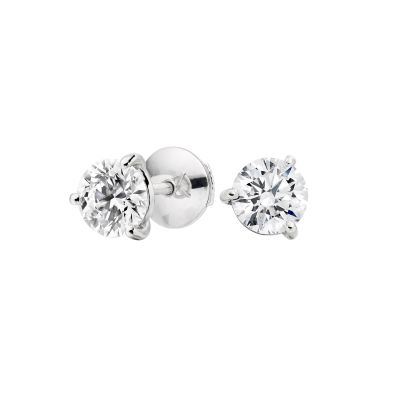Solitaire Diamond Studs 0.70 Carats Total