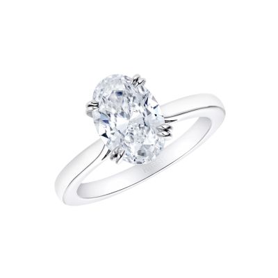 Solitaire Oval Diamond Ring