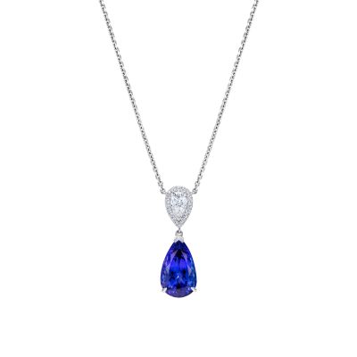 Burlington Tanzanite and Diamond Pendant 