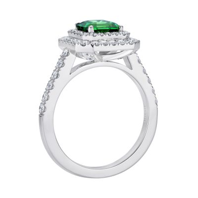 Regent Tsavorite Garnet and Diamond Ring 