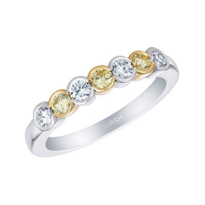 Lifetime Yellow Diamond and Diamond ring