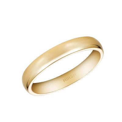 Yellow Gold Wedding Band 4mm 