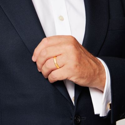 Yellow Gold Wedding Band 5mm 