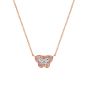 Regal Butterfly Pink Diamond Pendant