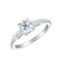 Trio Round Brilliant Cut Diamond Ring