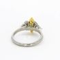 R1997 - Marquise yellow diamond & diamond Papillon ring