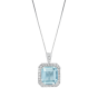 Regal Pendant in Aquamarine and Diamond