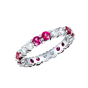 Eternity Ruby and Diamond Ring
