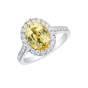 Regal Yellow Sapphire and Diamond Ring