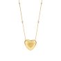 Love Heart Black Opal Necklace