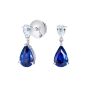 Wallace Blue Sapphire and Diamond Earrings