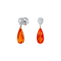 Burlington Fire Opal and Diamond Earrings