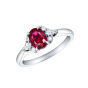 Papillon Ruby and Diamond Ring 