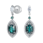 Cleopatra Alexandrite and Diamond Earrings 