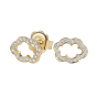 Cloud 9 Yellow Gold and Diamond Earrings