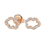 Cloud 9 Rose Gold and Diamond Earrings 