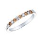 Lifetime Cognac Diamond and Diamond Ring