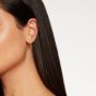 Hoop Yellow Gold Diamond Earrings