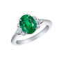 Papillon Emerald and Diamond Ring
