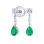 Grafton Emerald and Diamond Drop Earrings