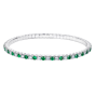 Large Advantage Bracelet Set in Alternating Sapphire, Emerald and Ruby with Diamonds