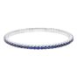 Large Advantage Sapphire Bracelet in White Gold