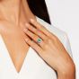 Regal Aquamarine and Diamond Ring 