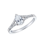Pear Diamond Bridge Ring