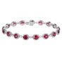 Ruby and Diamond Regal Bracelet