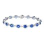 Regal Sapphire and Diamond Bracelet 