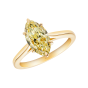 Solitaire Yellow Diamond Ring