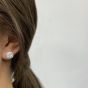 Regal Diamond Cluster Earrings 