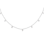 Round Brilliant Cut Diamond Suspense Necklace