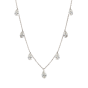 Pear Cut Diamond Suspense Necklace