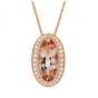 Elegance Morganite & Diamond Pendant