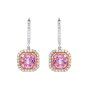 Gatsby Pink Sapphire Earrings 