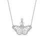 Monarch Butterfly White Gold Pendant