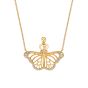 Monarch Butterfly Yellow Gold Pendant