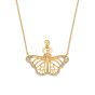 Monarch Butterfly Yellow Gold Pendant