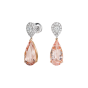 Burlington Morganite and Diamond Earrings