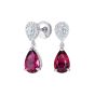 Burlington Pink Tourmaline and Diamond Earrings