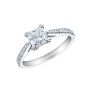 Reflection Princess Cut Diamond Ring