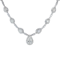 Sovereign Pear Shape Diamond Necklace