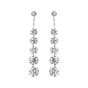 Suspense Diamond Drop Earrings 4.06 carats total