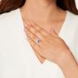 Regal Purple Sapphire and Diamond Ring
