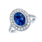 Regal Sapphire and Diamond Ring 